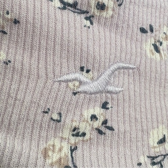 NEW Hollister Y2K babydoll ditzy ditsy floral print lettuce edge lavender cami S - Picture 10 of 16